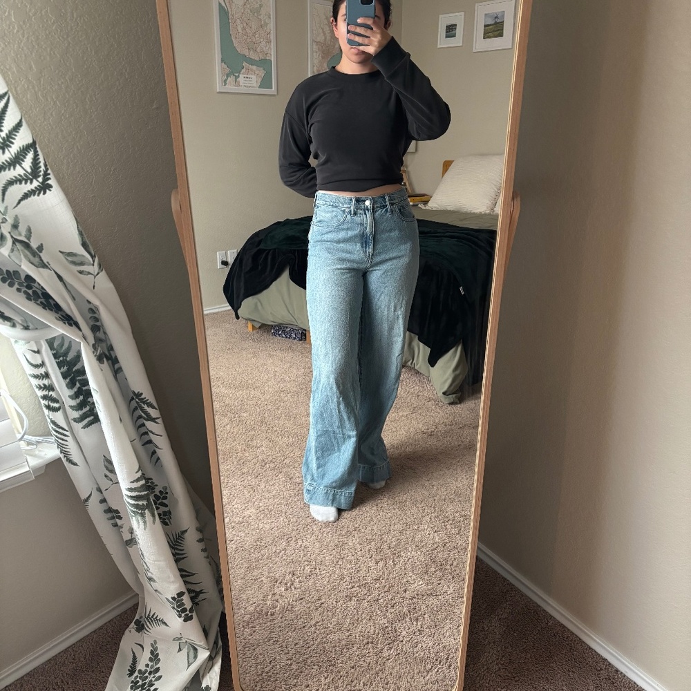 Madewell Superwide Light Wash Jeans